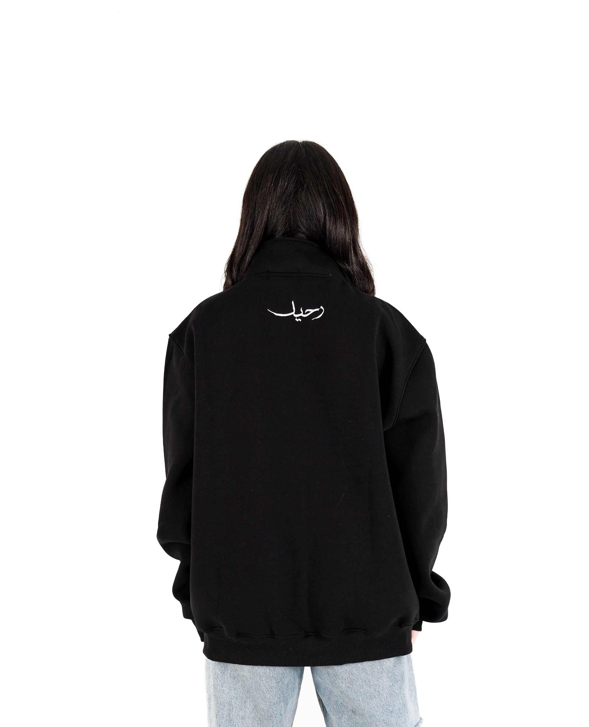Black Quarter Zipper