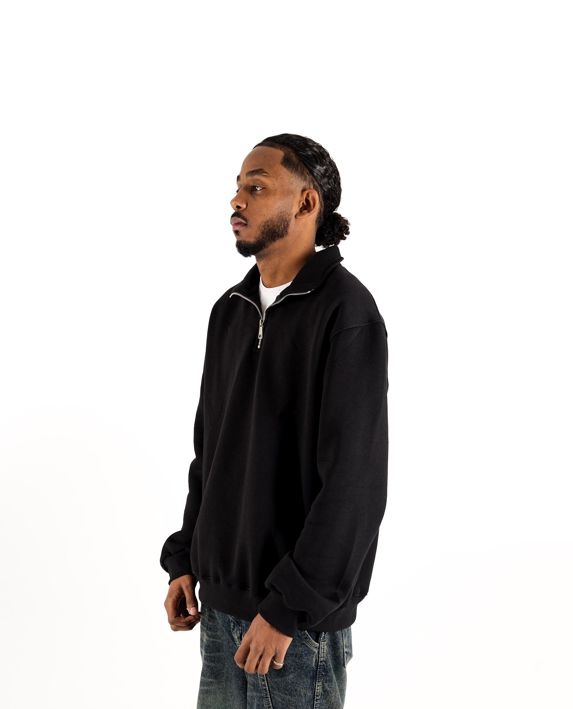 Black Quarter Zipper