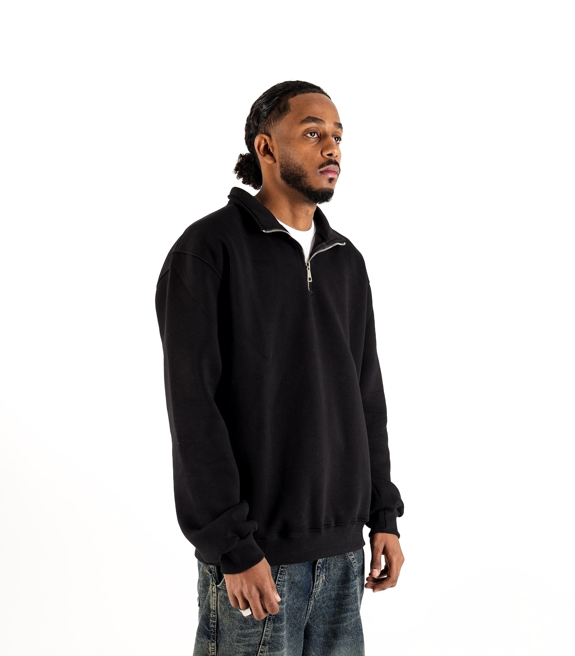 Black Quarter Zipper