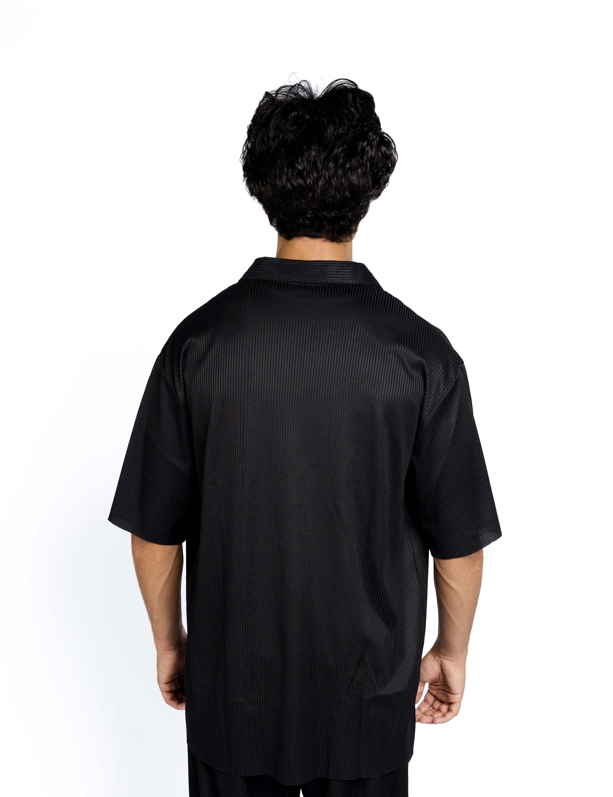 BLACK STRIPPED SHIRT