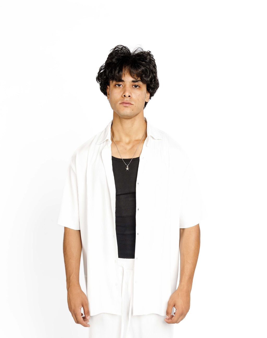 WHITE STRIPPED SHIRT