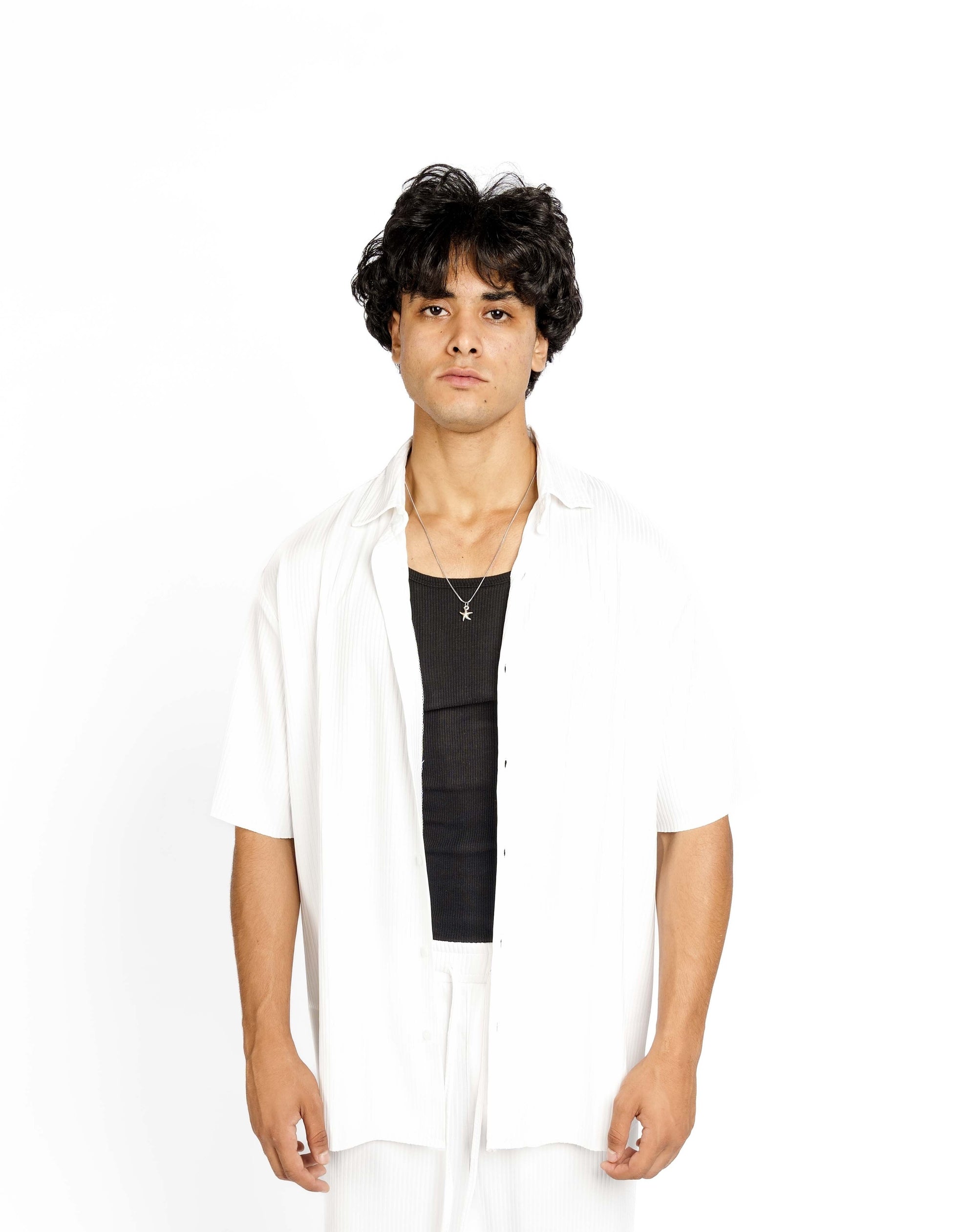 WHITE STRIPPED SHIRT