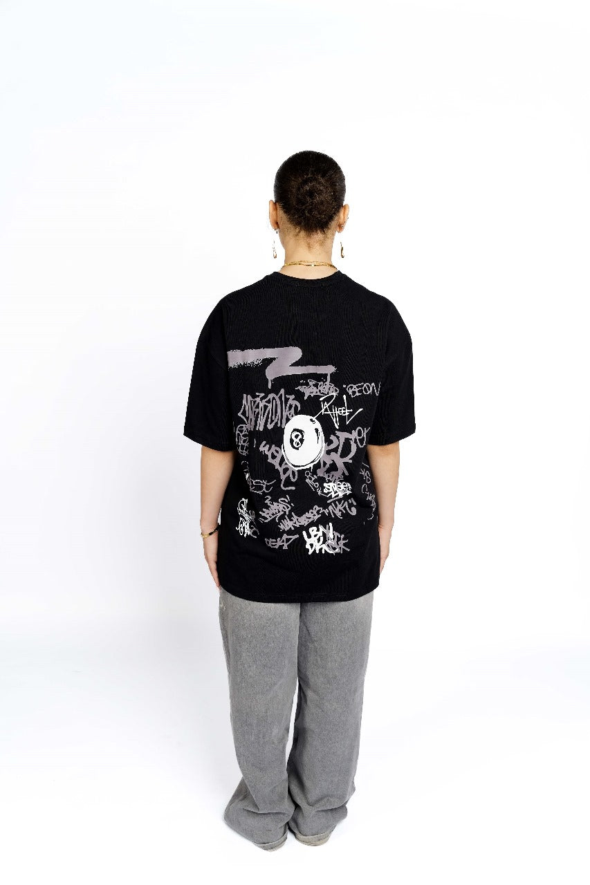 BLACK 8-BALL TEE