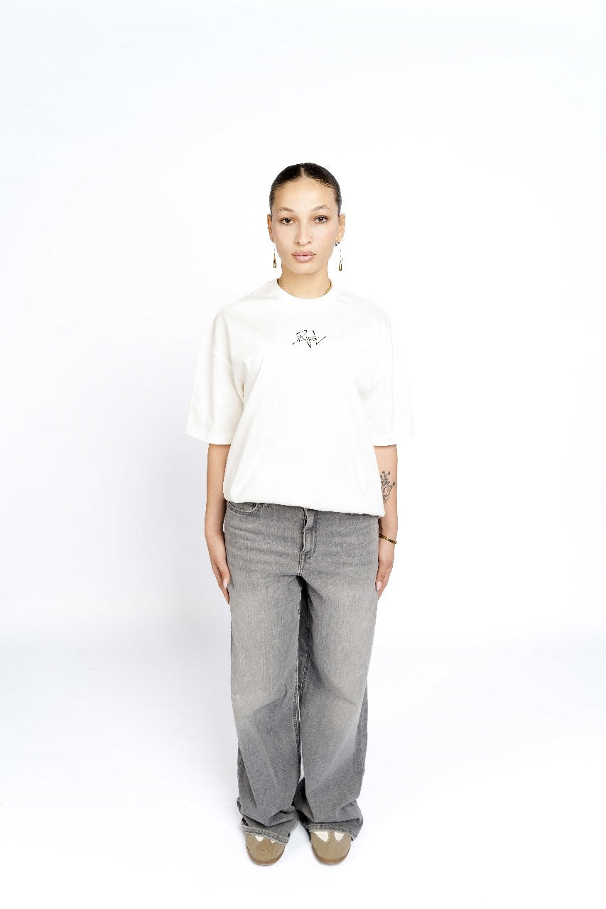 WHITE OWN YOUR MOMENT TEE