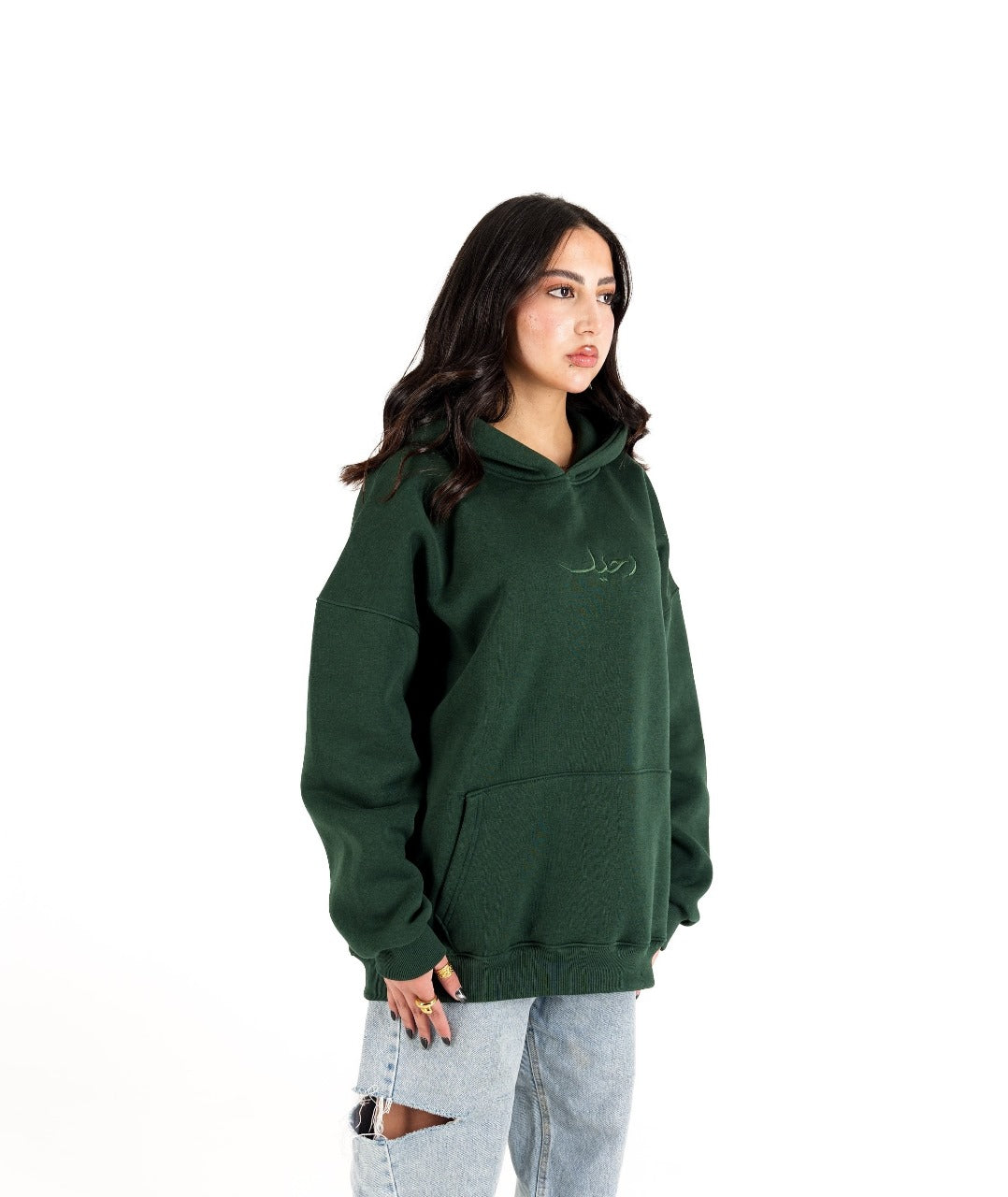 Green Raheel Oversized Hoodie