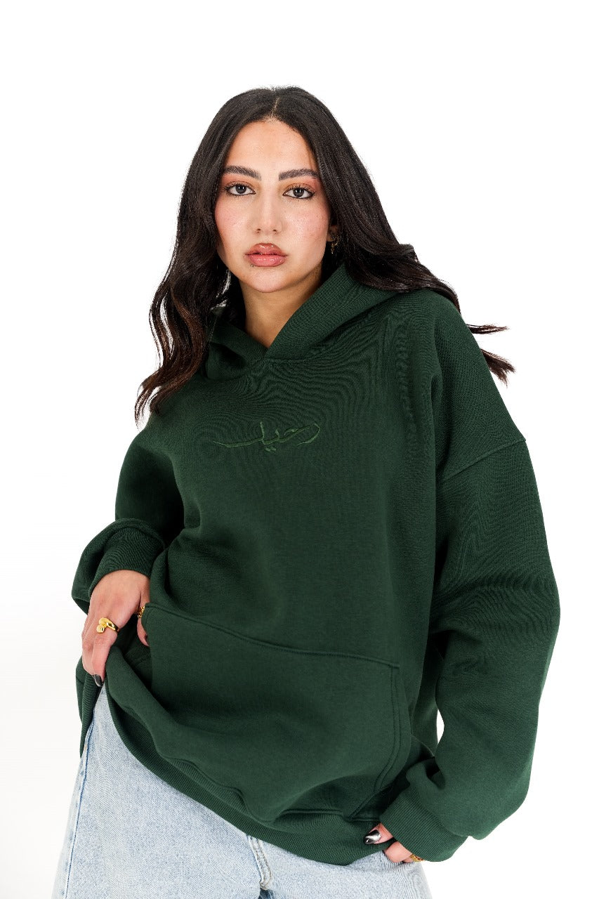Green Raheel Oversized Hoodie